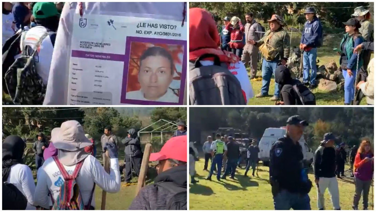 CDMX Realizan jornadas de búsqueda de desaparecidos en el Ajusco